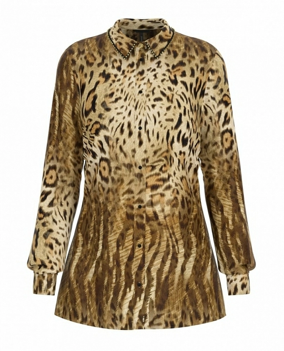 BLUSA DE GUESS ESTAMPADA ANIMAL PRINT W4BH56