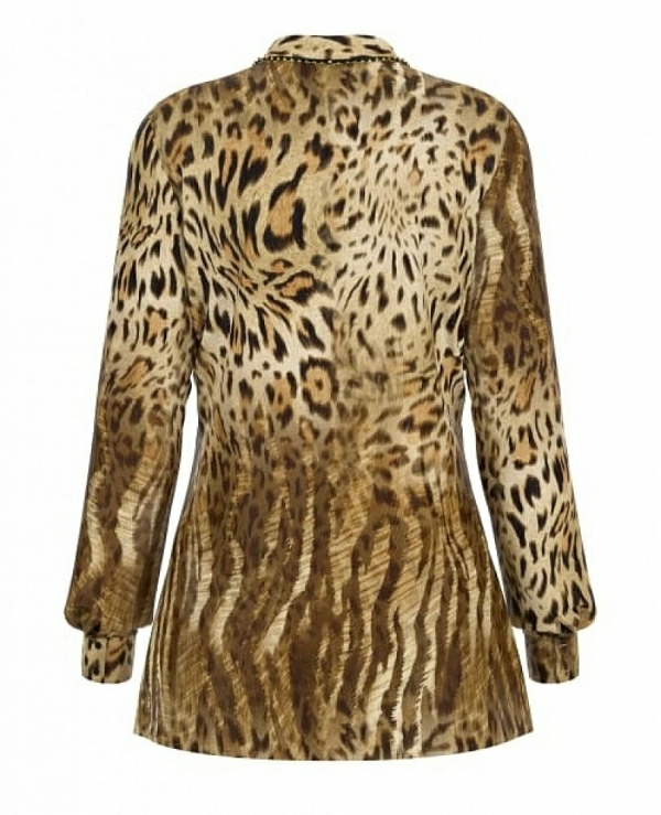 BLUSA DE GUESS ESTAMPADA ANIMAL PRINT W4BH56