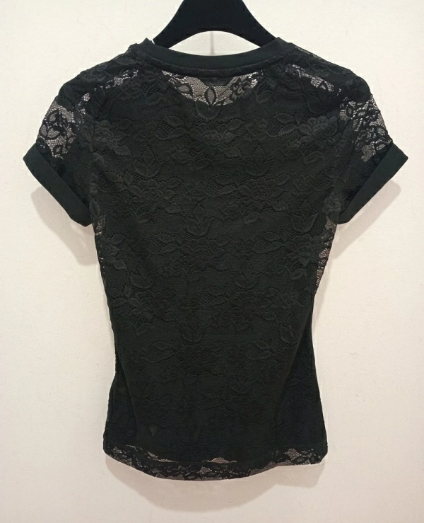 CAMISETA GUESS PUNTILLA ESPALDA M/C W4BI17J1314