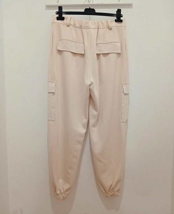 PANTALON CARGO COMBINADO BAJO GOMA