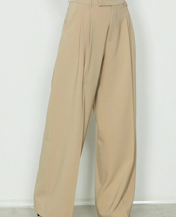 Pantaln RELISH palazzo ARABIA de talle alto con pliegues y bolsillos franceses