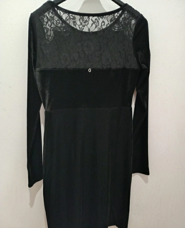 VESTIDO GUESS M/LARGA TERCIOPELO W4BK20KCC22